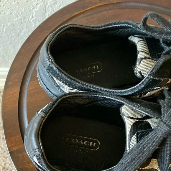 Coach: Black & Gray Baylee (A1474) Sneakers- 8 - Picture 6 of 16